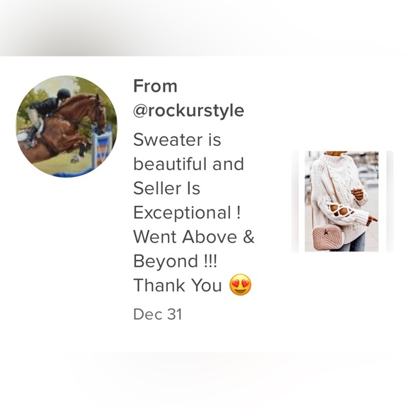 LAST ONE! Turtle Neck Cable Knit Sweater - Picture 3 of 10